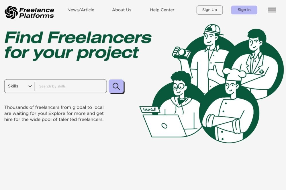 Top five platforms for freelance projects