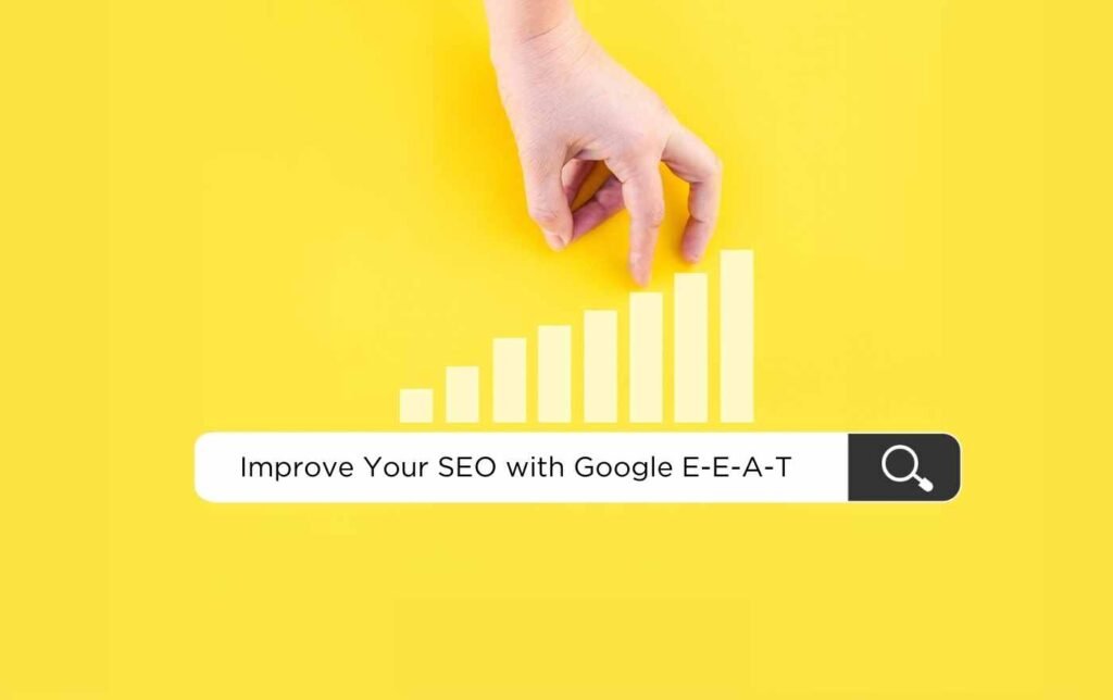SEO with Google E-E-A-T. marketing data analytics