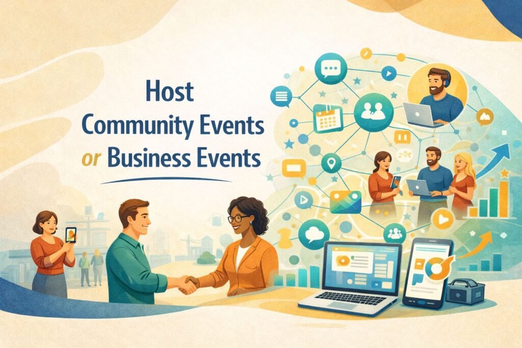 Host Community Events or Business Events